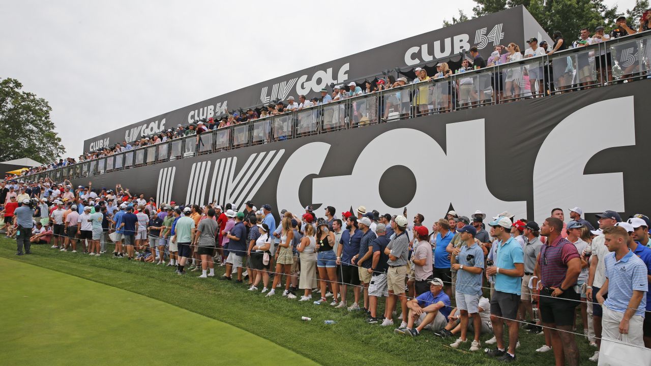 LIV Golf fans at the third tournament of the Series at Bedminster