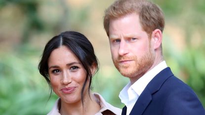 Prince Harry, Duke of Sussex and Meghan, Duchess of Sussex attend a Creative Industries and Business Reception on October 02, 2019 in Johannesburg, South Africa