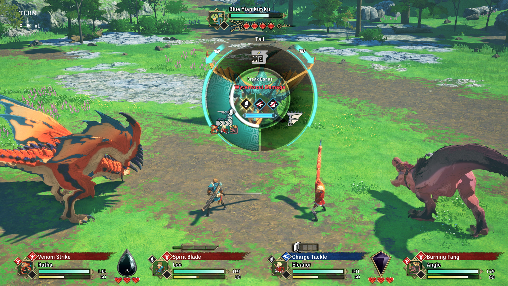 Riders ande monsties in Monster Hunter Stories 3: Twisted Reflection