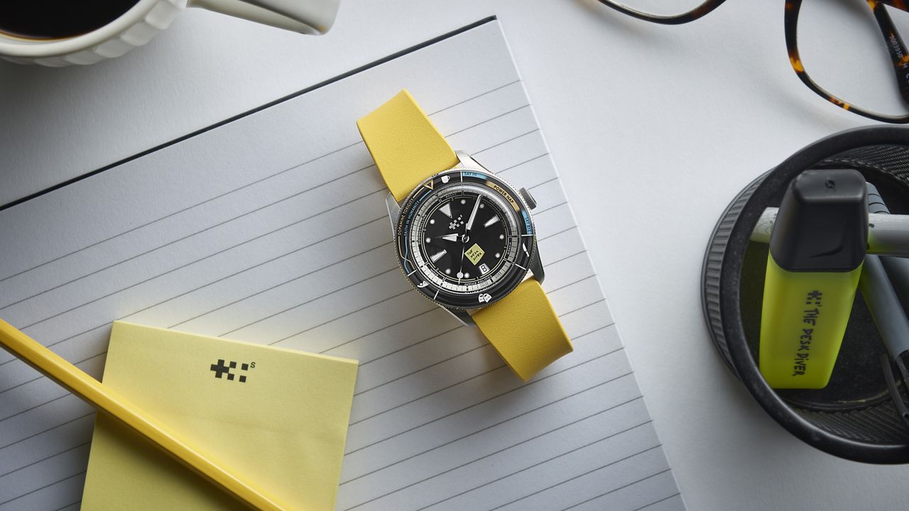 The Christopher Ward C65 Desk Diver, created with artist seconde/seconde/