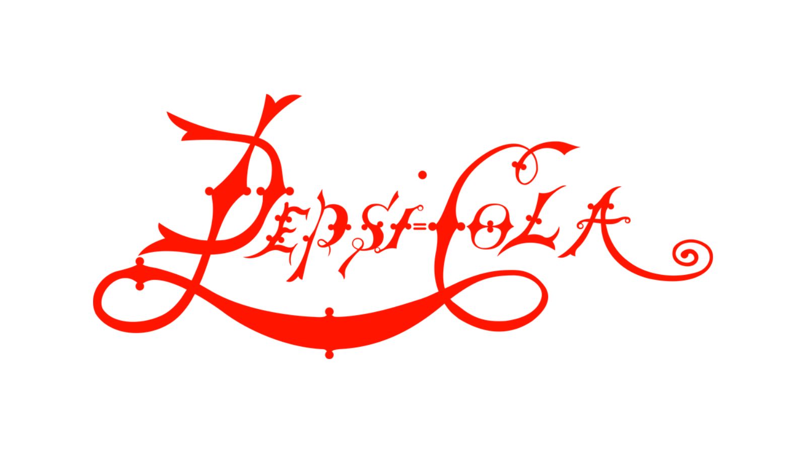 The Pepsi logo original from 1898
