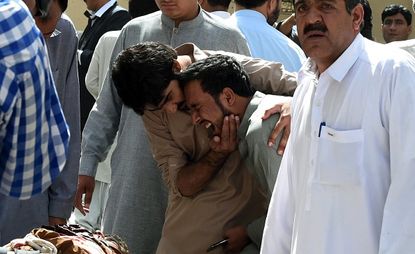 An suicide bomb at a hospital in Pakistan reportedly killed at least 67 people.