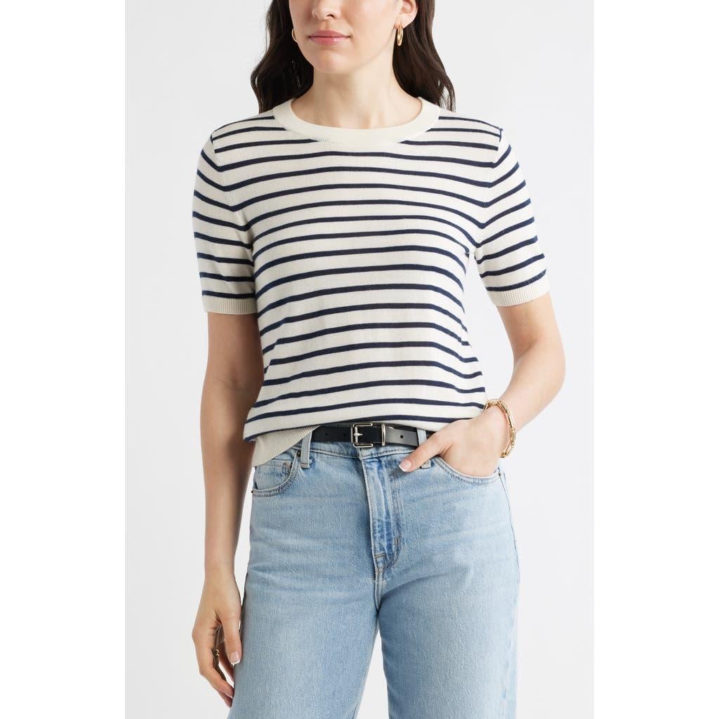 Caslon&amp;lt;sup&amp;gt;&amp;reg;&amp;lt;/sup&amp;gt;, Short Sleeve Merino Wool Blend Sweater Top