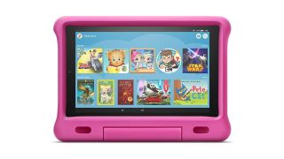 Amazon Fire HD 10 Kids Edition mit pinker Hülle