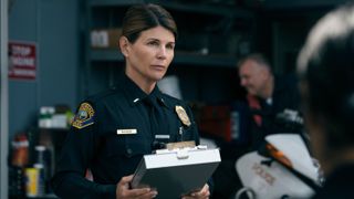 Lieutenant Bishop (Lori Loughlin) in uniform in Prime Video's "On Call"