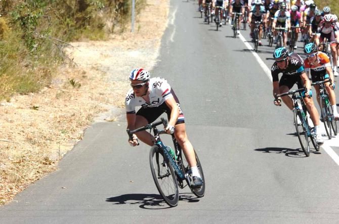 Ian Stannard (Sky) in action at the Tour Down Under.