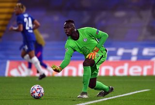 Edouard Mendy took the gloves for Chelsea
