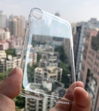 A leaked iPhone 8 case shows a cutout for a vertical dual-lens camera. Credit: KK Sneak Leaks