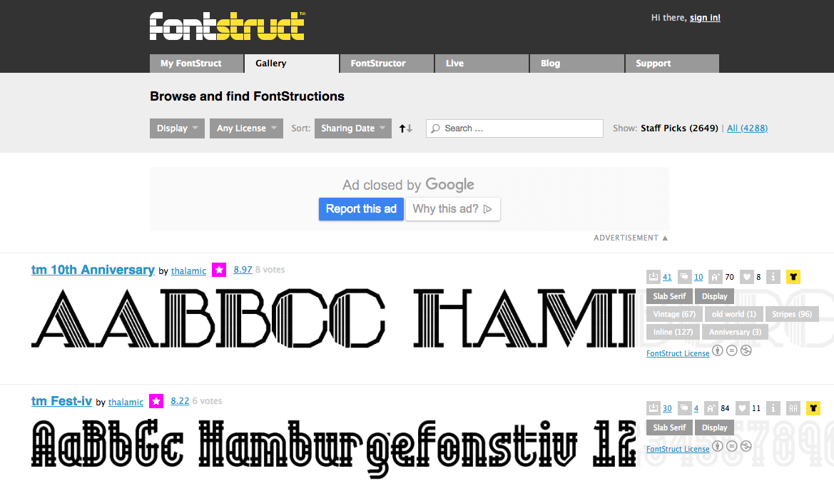 download free fonts: FontStruct