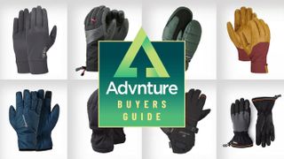 Collage of the best hiking gloves