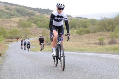 Julia Barte on her bike