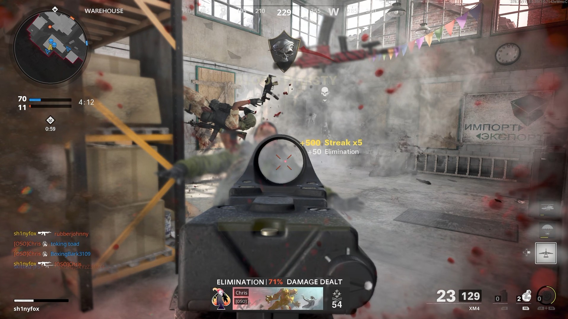 A screenshot from Standoff hardpoint on Call of Duty: Black Ops Cold War