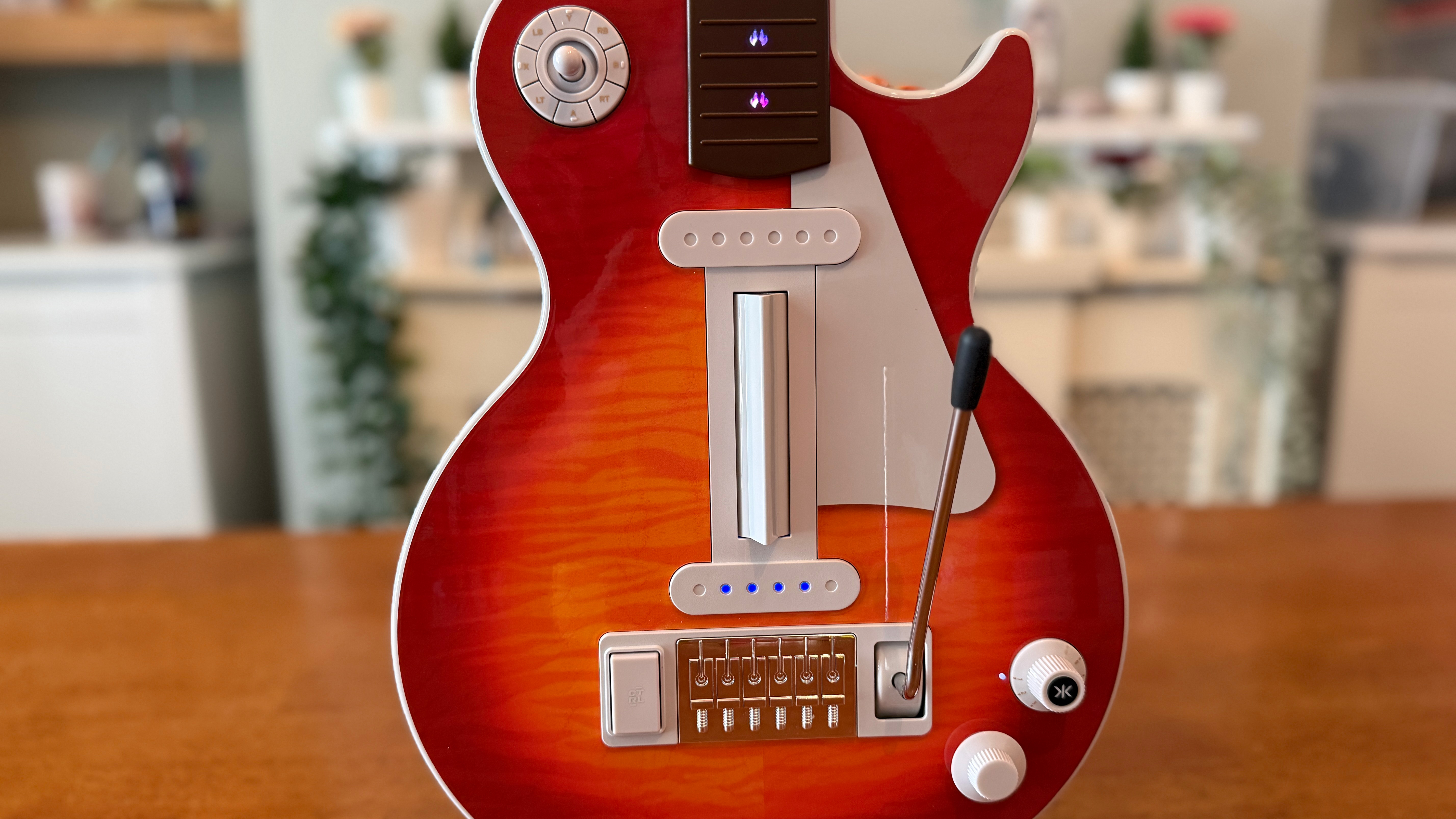 The body of the CRKD Gibson Les Paul Pro Edition Guitar