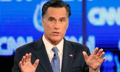Presidential hopeful Mitt Romney