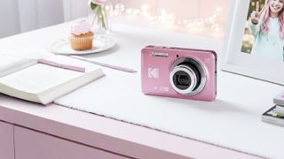 Pink Kodak FZ55 camera