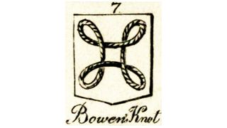 An illustration of a Bowen Knot from a book on heraldic symbols