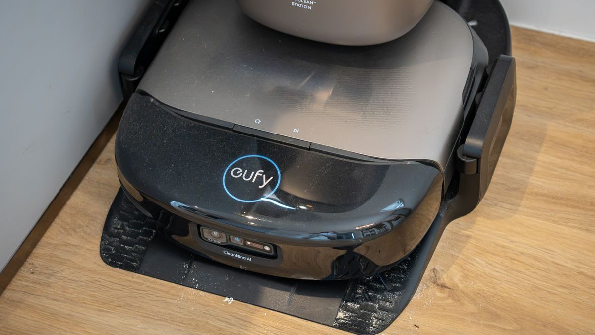 Eufy Omni S2 robot vacuum in dock