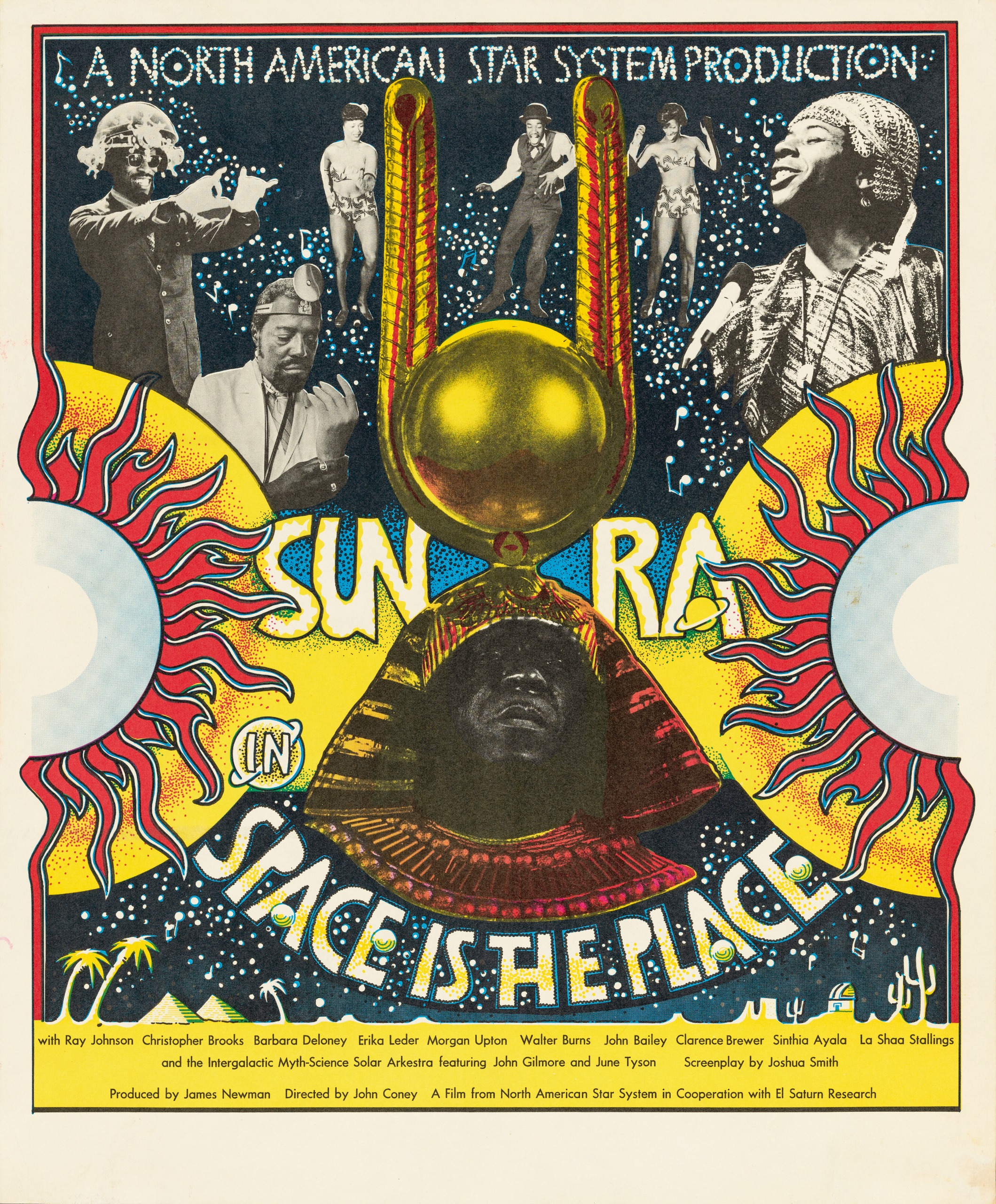 Curtis Schreier, Space Is the Place poster featuring Sun Ra and the Intergalactic Myth-Science Solar Arkestra, 1974