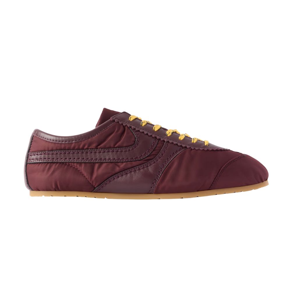 Leather-Trimmed Shell Sneakers