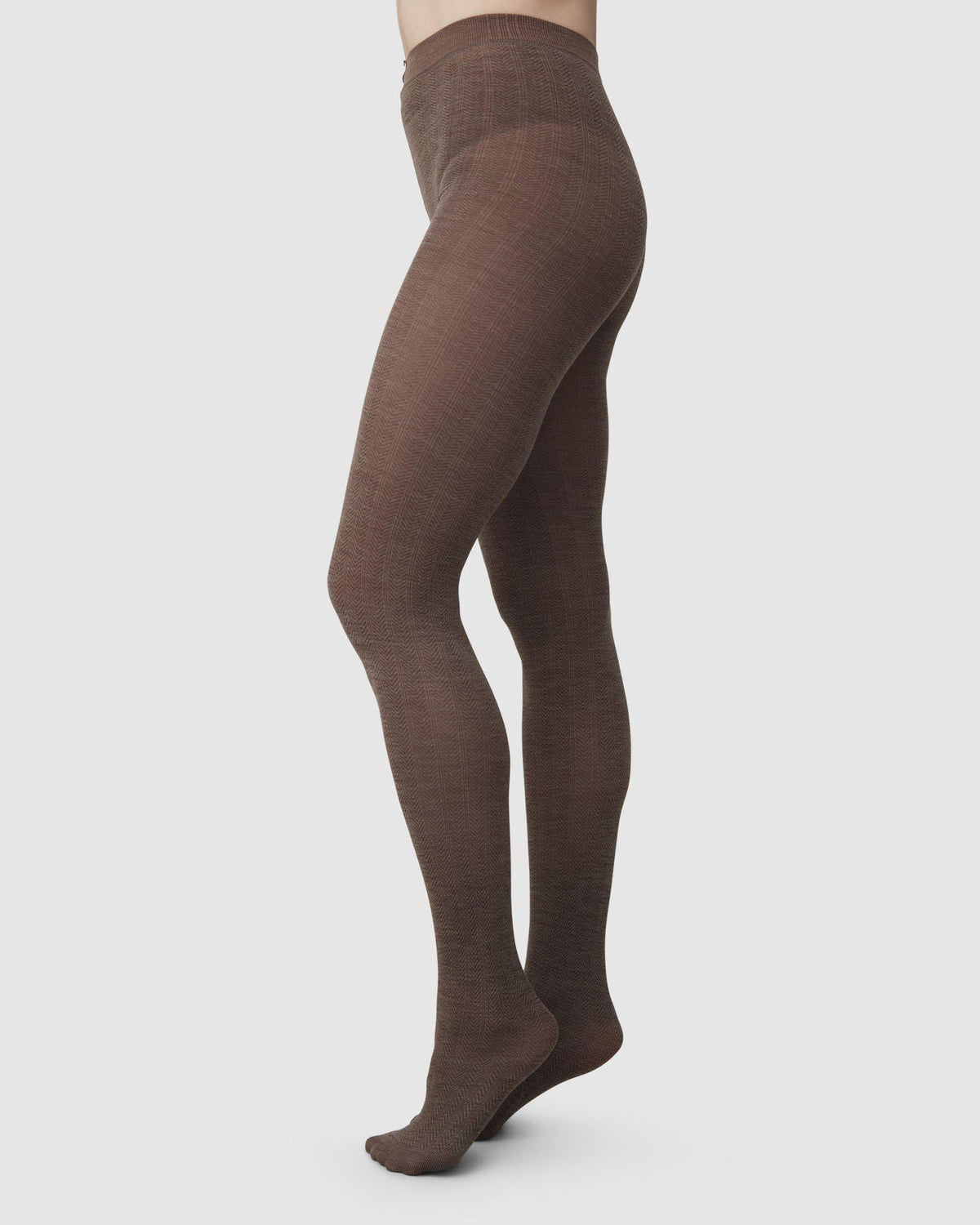 Ylva Fishbone Wool Tights