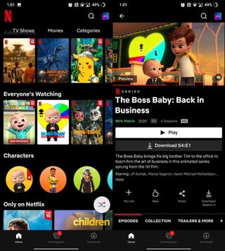 Screengrab showing Netflix Kids profile