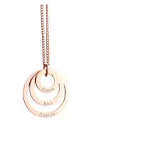 Treat Republic Personalised Rings Of Love Necklace