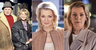 GILLIAN TAYLFORTH Kathy Beale (EastEnders, 1985 and again in 2015) Sandy Roscoe (Hollyoaks, 2013)