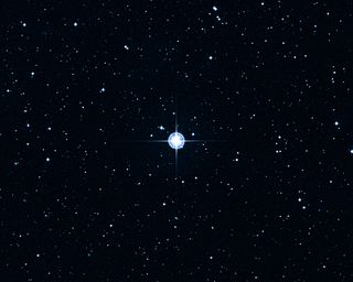 A Digitized Sky Survey image of the Methuselah Star, the oldest known star in our galaxy.
