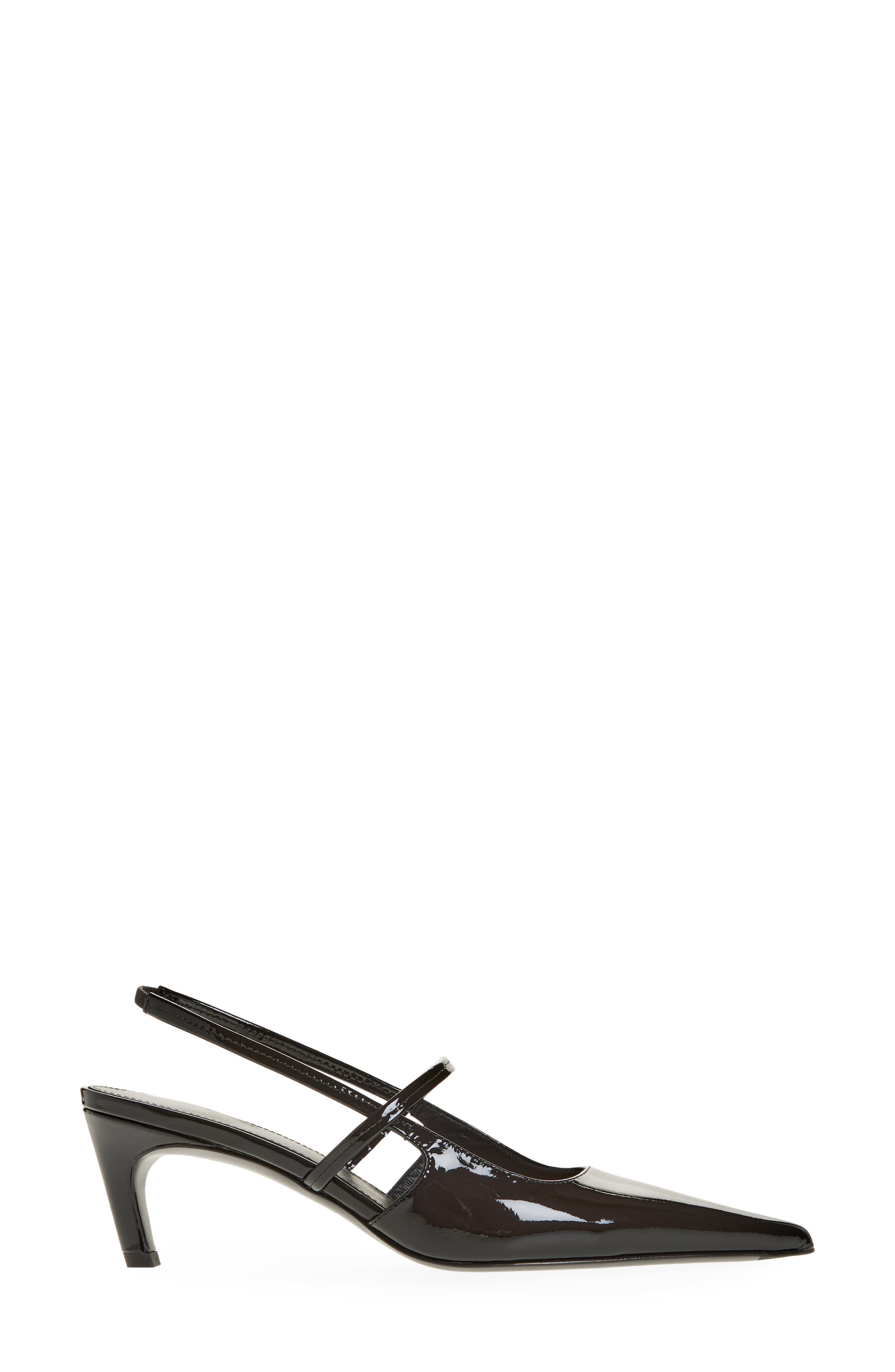 Sharp Kitten Heel Slingback Pump