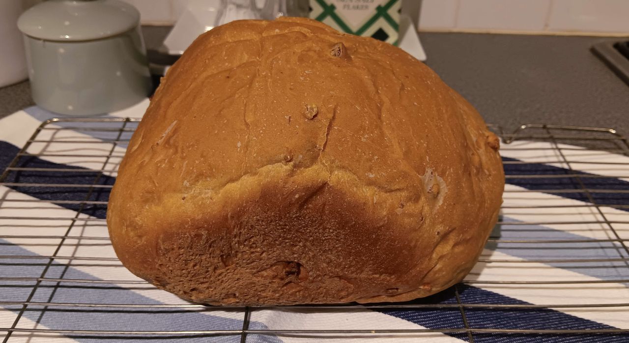 Maple and pecan bread made in the Breville Custom Loaf bread maker
