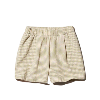 Seersucker Cotton Gingham Checked Easy Shorts