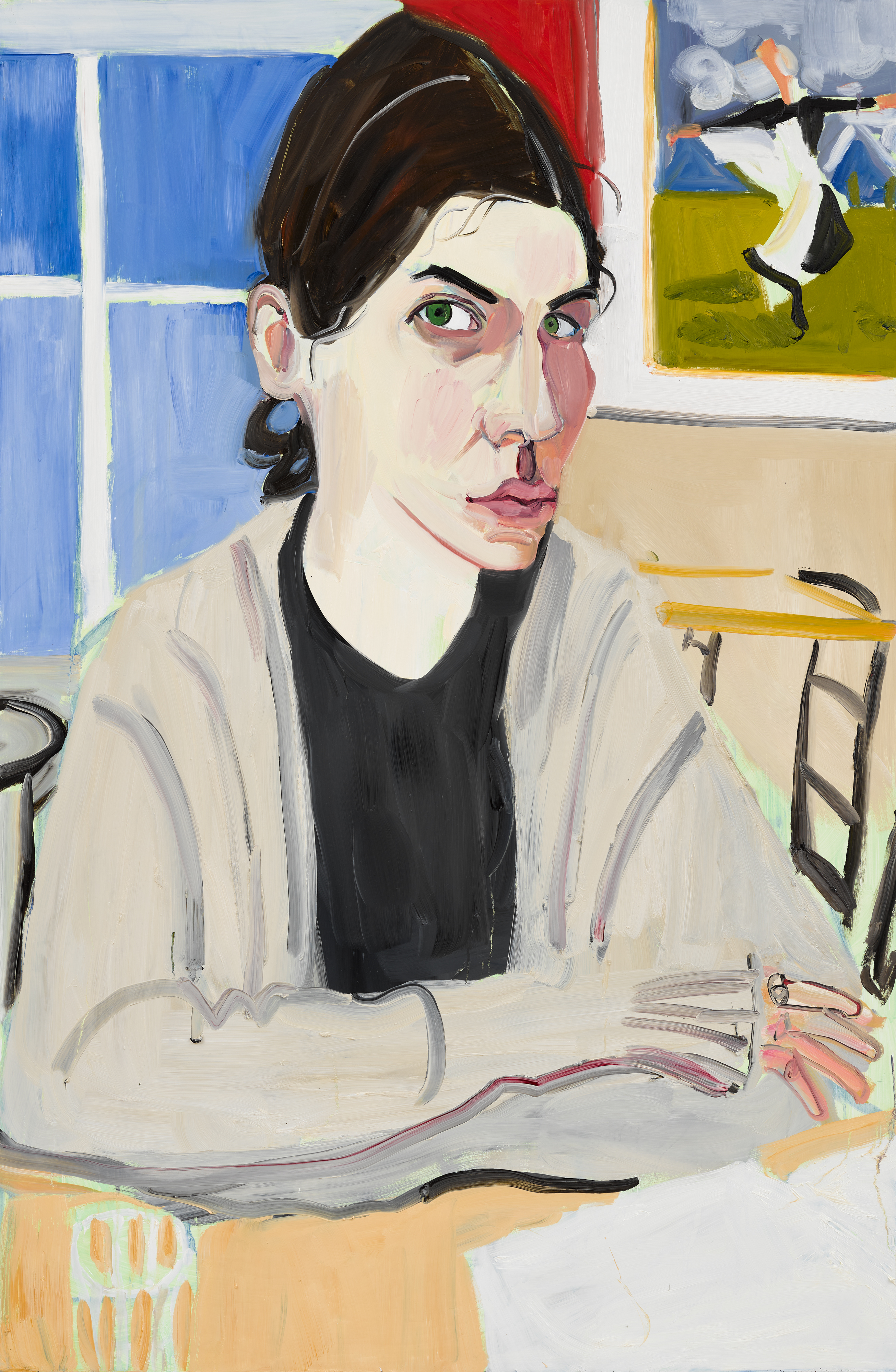 Chantal Joffe, Esme at Kipferl, 2025