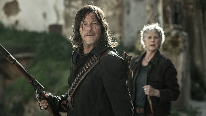 Norman Reedus as Daryl Dixon and Melissa McBride as Carol Peletier in The Walking Dead: Daryl Dixon season 3