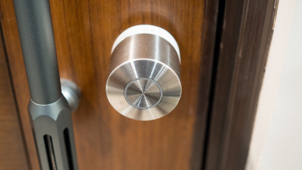 Nuki Smart Lock Ultra installed on a door