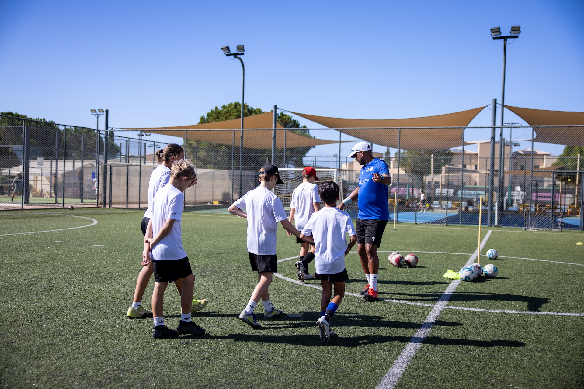 Phil Babb coaching in Cyprus