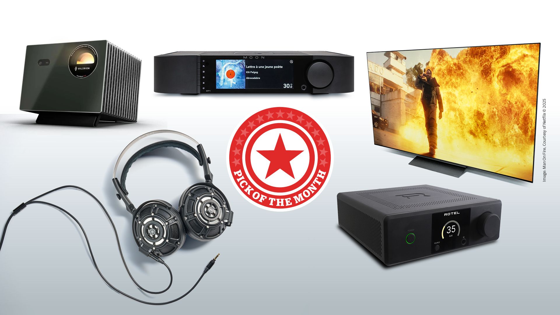 Ayın Seçimi: LG'nin yeni OLED TV'si, şaşırtıcı derecede harika bir projektör, bir Rotel amfi ve daha fazlası beş yıldız kazanıyor