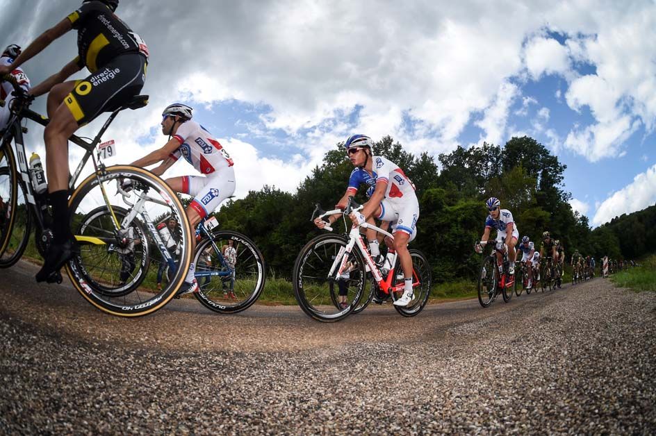 Arthur Vichot in the peloton