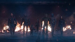 Guardians lineup in Guardians of the Galaxy Vol. 3