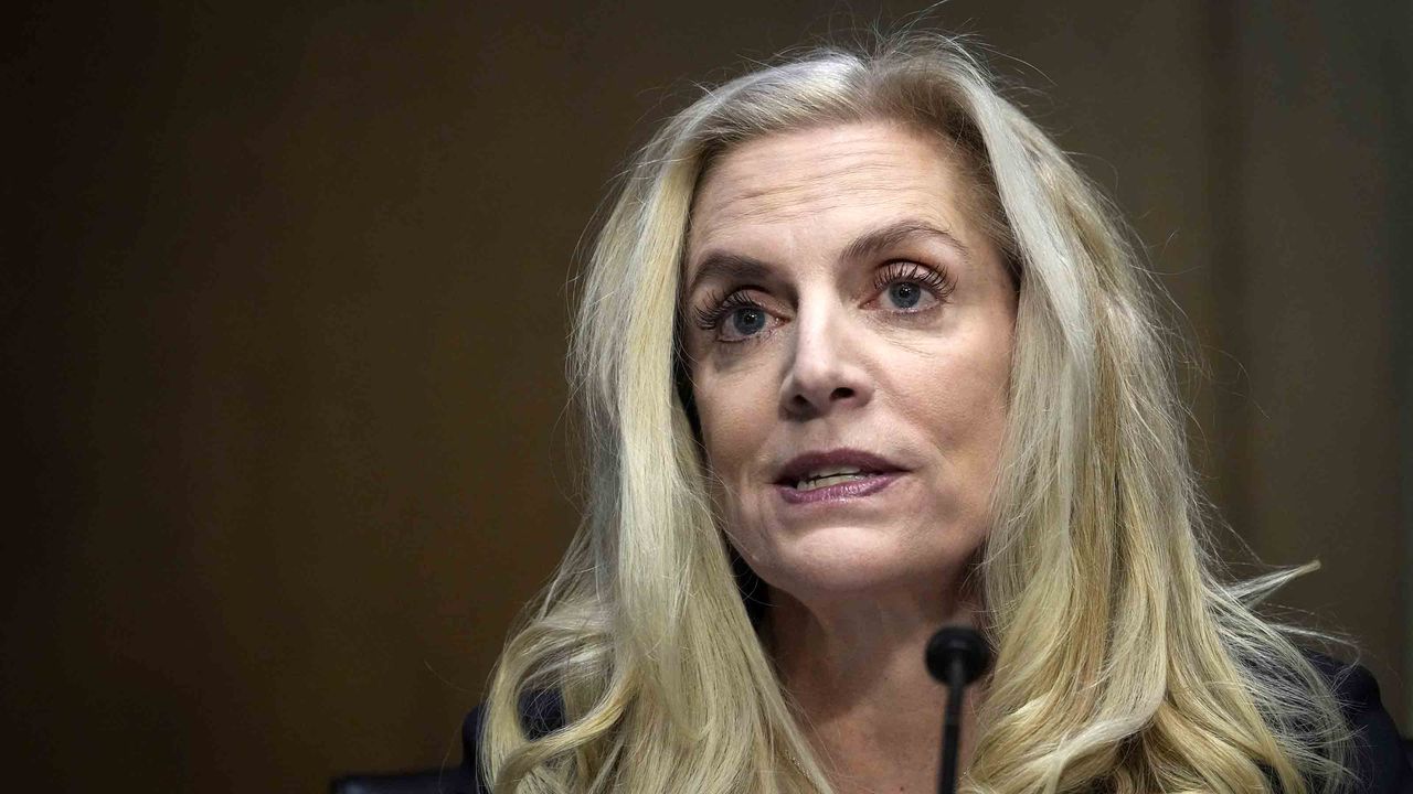 Federal Reserve Governor Lael Brainard speaks during her nomination hearing with the Senate Banking Committee on Jan. 13 in Washington, D.C.