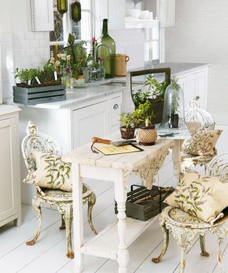 French country kitchen area