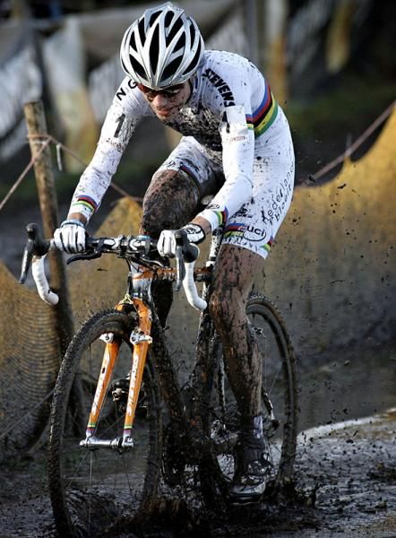 World Champion Marianne Vos on her way to winning