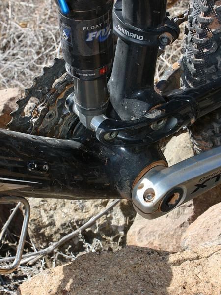 The BB90 bottom bracket shell uses drop-in bearings instead of threaded or press-fit cups.