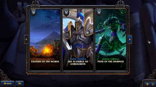 Warcraft III: Reforged Campaign Menu