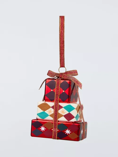 Enchanting Tales Stacked Gift Boxes Tree Decoration