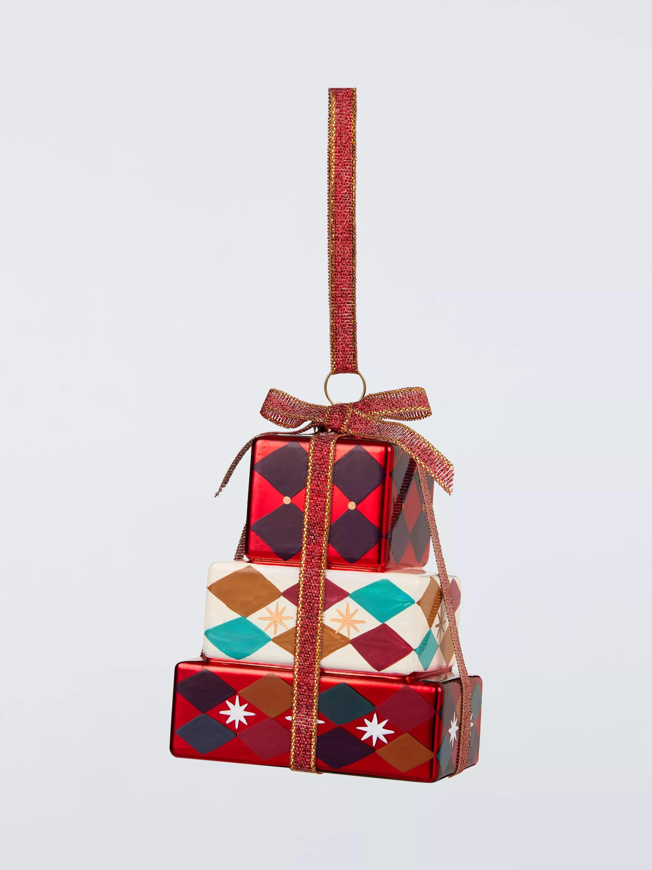 Enchanting Tales Stacked Gift Boxes Tree Decoration