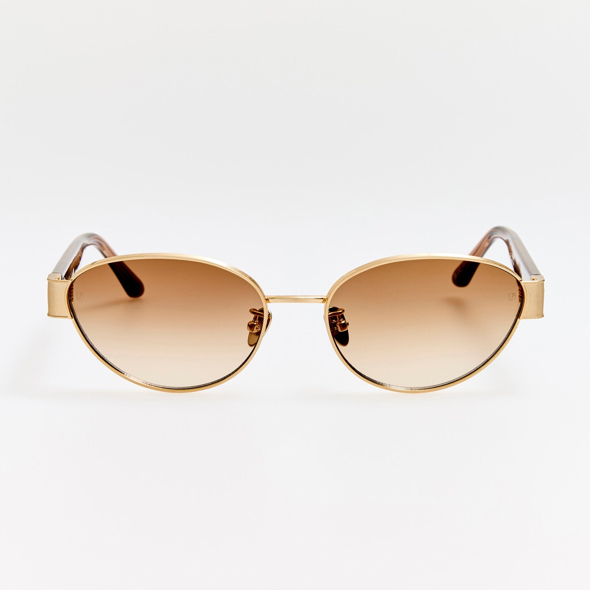 Sheri Sunglasses in Matt Champagne and Mocha