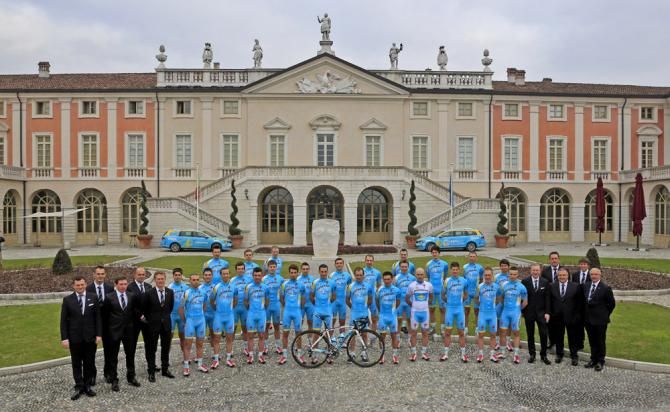 The 2014 Astana Pro Team roster was presented in Italy at the Villa Fenaroli near Brescia
