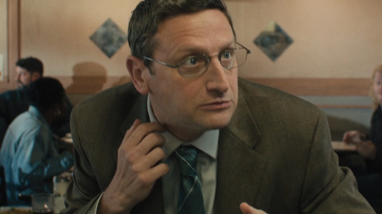 Ron awkward in busy diner in The Chair Company