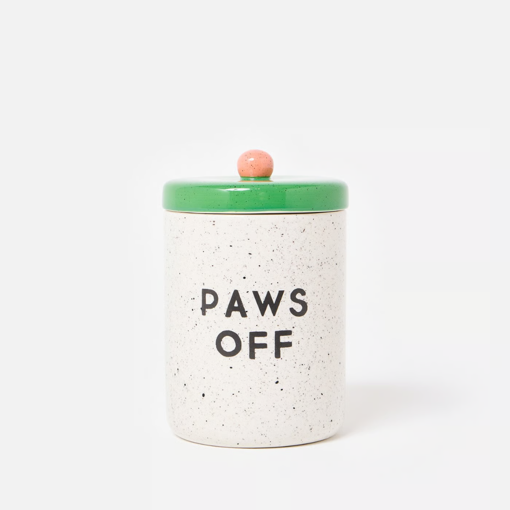 Paws Off Pet Treat Jar 