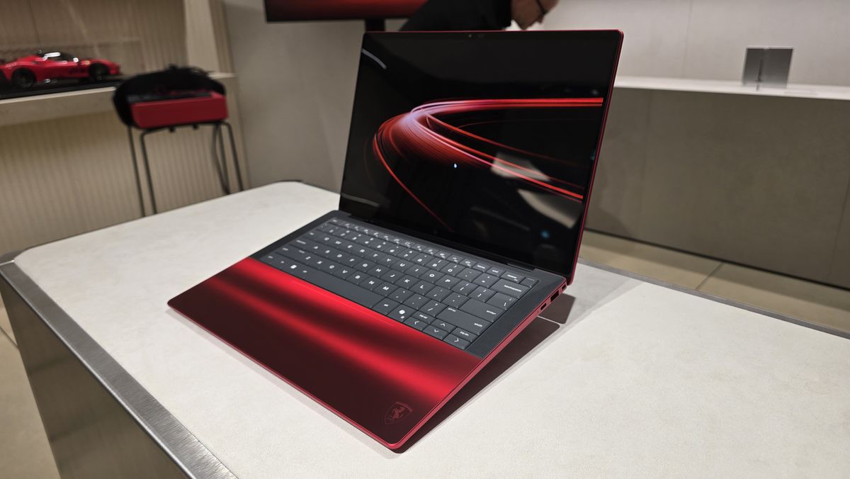 HP Limited Edition Scuderia Ferrari AI PC laptop hands-on